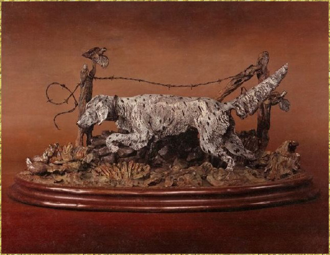 English Setter on Quail